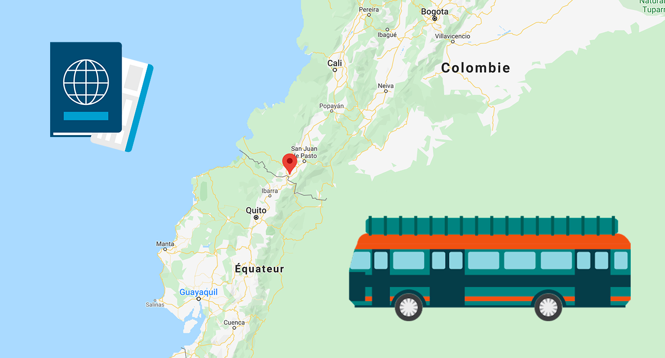 Équateur – Colombie, passer la frontière en Bus