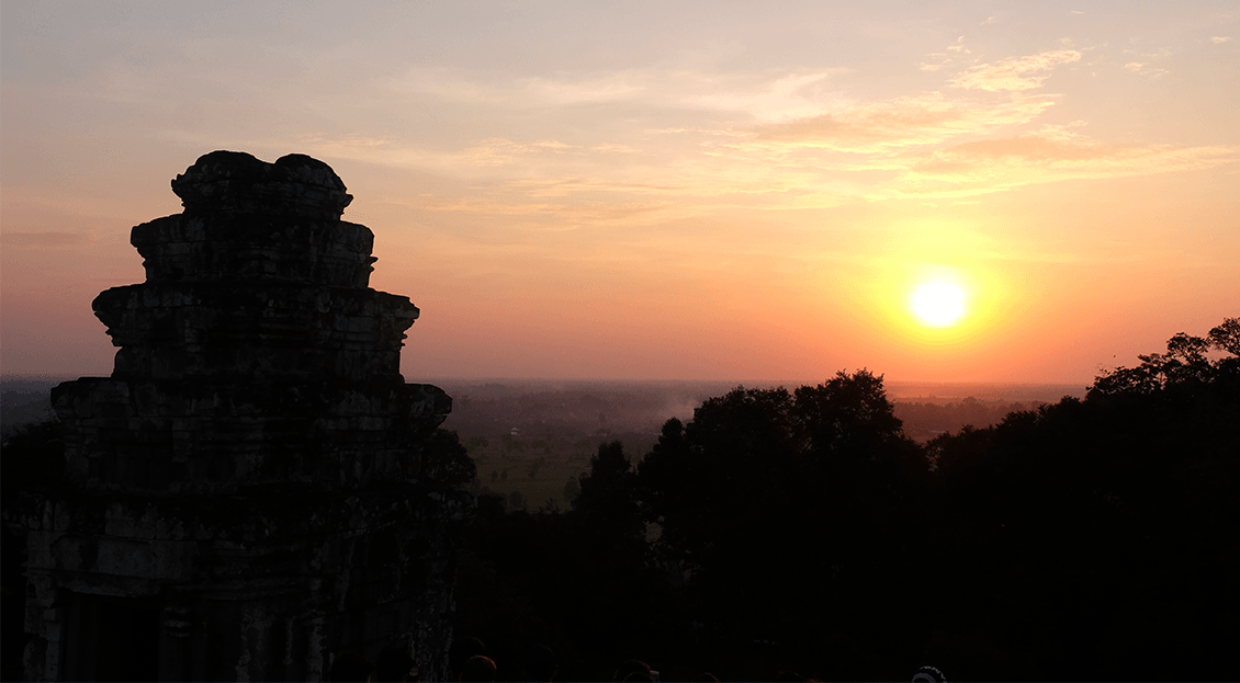 photo coucher soleil angkor