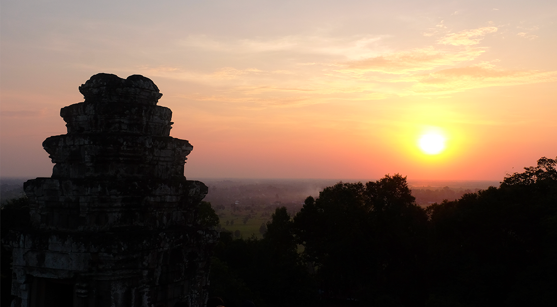 Coucher de soleil sur Phnom Bakheng