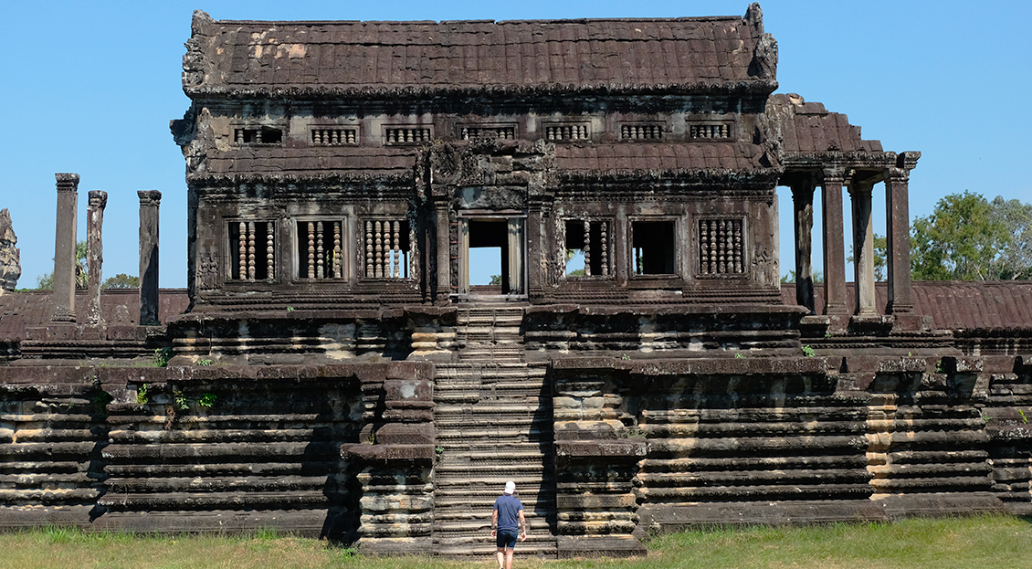 Photo d'une aile du site Angkor Wat