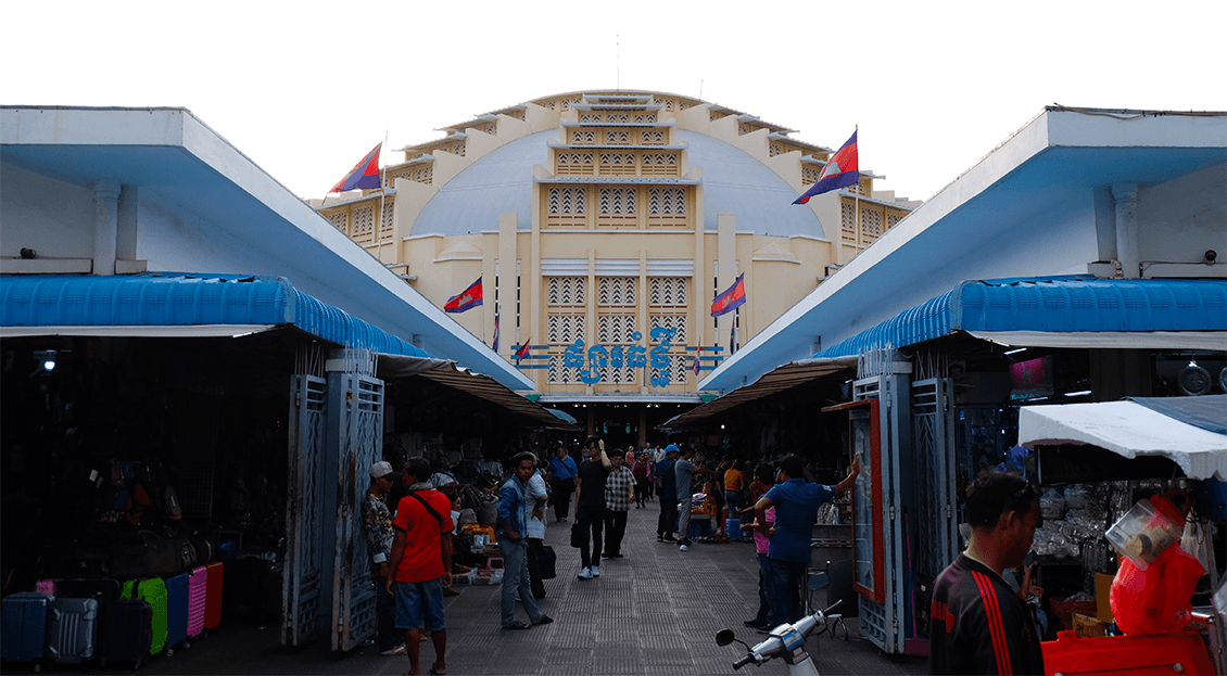 photo marché central phnom penh
