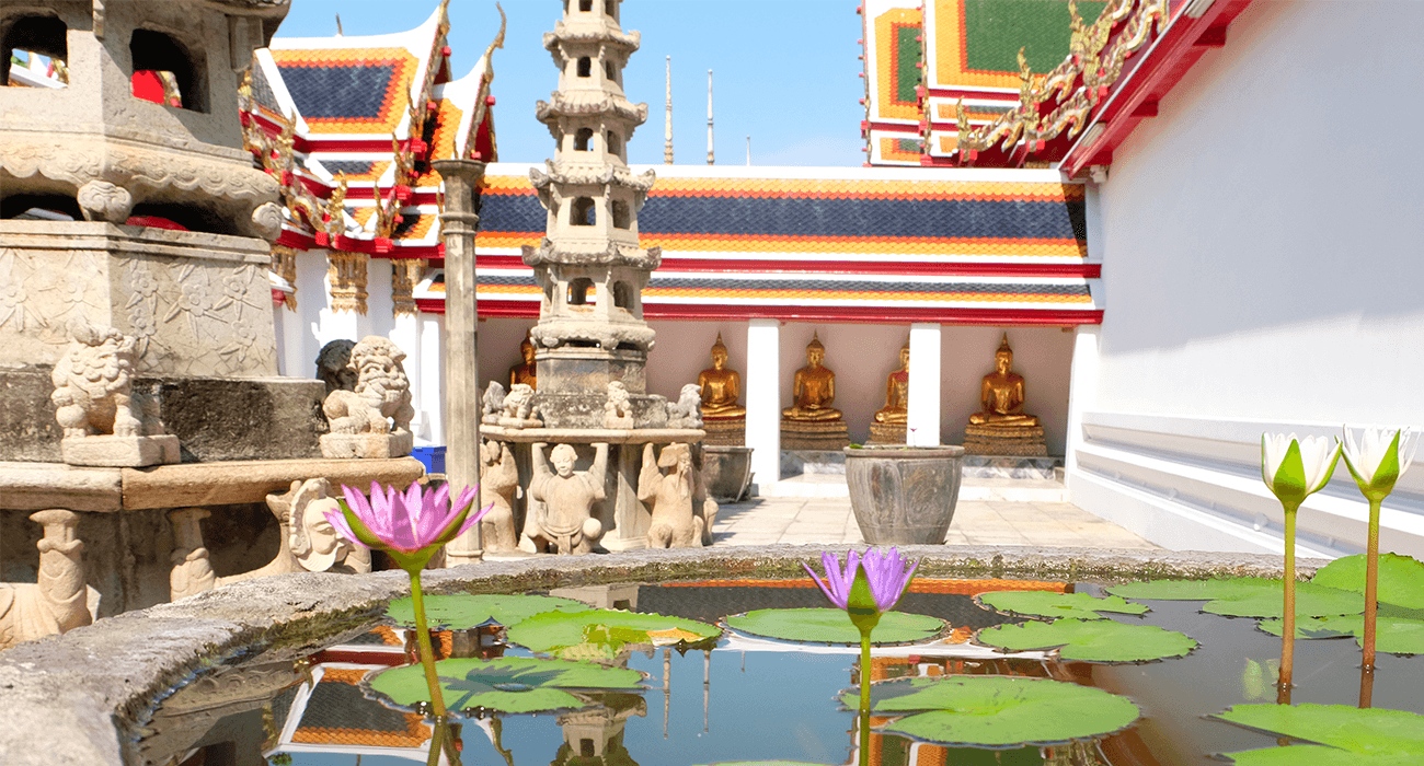 Photo de lotus dans le temple Wat Pho
