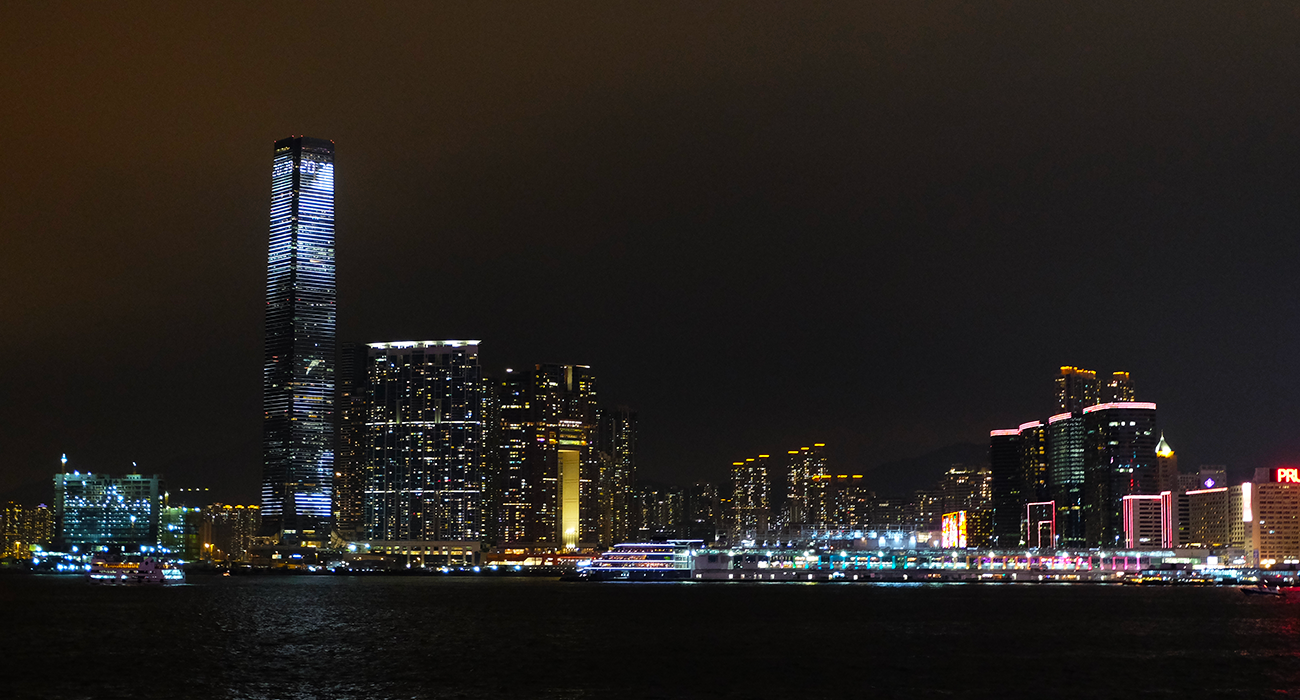 Photo de la baie de Hong-Kong côté Kowloon