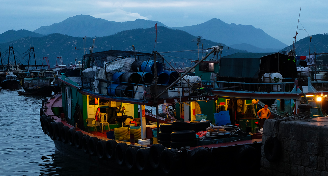 Photo du port de pêche de cheung chau 