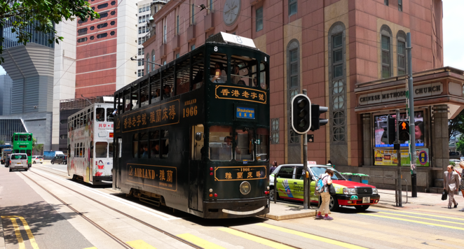 Photo du tram de Hongkong
