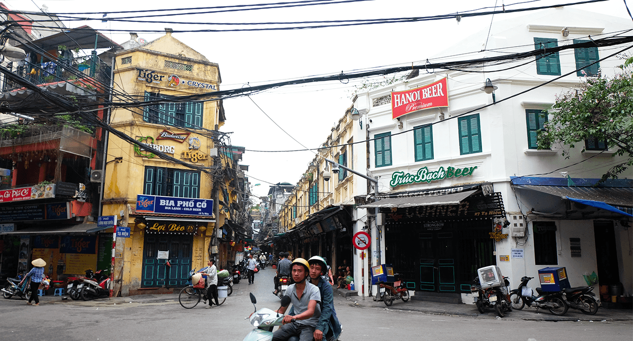 Photo des rues d'Hanoi