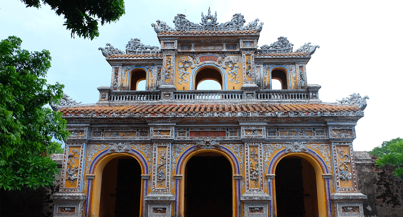 Photo d'une des porte de la cité impériale de Hue